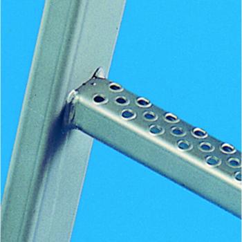 Zarges single-pull fixed ladder systems, up to 10 m climbing height, galvanised steel